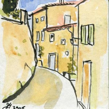 Drawing titled "Rue St-Denis, Le Ba…" by Denis Demouge, Original Artwork