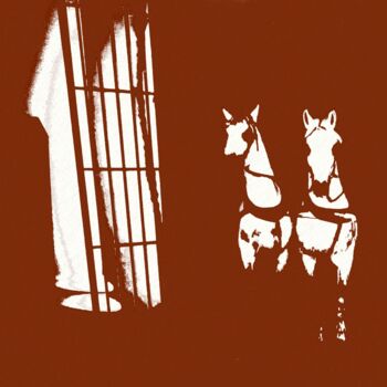Photographie intitulée "Les chevaux" par Denise Arsac Coustoulin, Œuvre d'art originale, Photographie manipulée