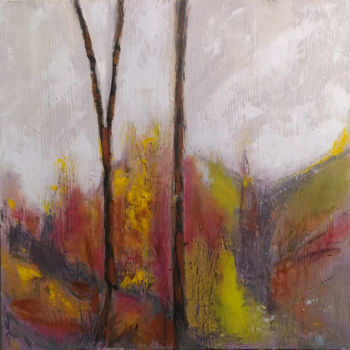 Painting titled "Natura 5" by Denise Gemin, Original Artwork, Oil