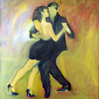 Painting titled "Tango" by Denise Gemin, Original Artwork, Oil