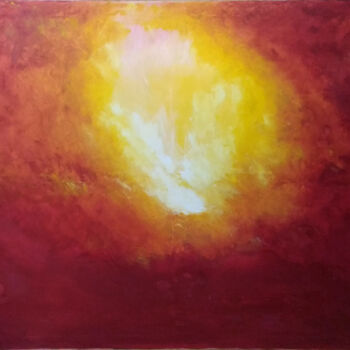Pittura intitolato "Sunset" da Denise Gemin, Opera d'arte originale, Olio