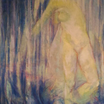 Pintura intitulada "Tutte le lacrime de…" por Denise Gemin, Obras de arte originais, Óleo
