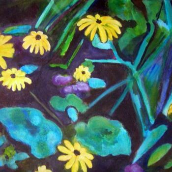 Painting titled "Lumineuses" by Denise Guilhaumon, Original Artwork