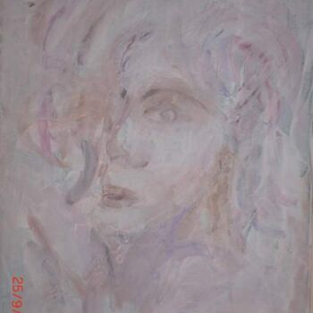 Painting titled "Nuages" by Denise Guilhaumon, Original Artwork, Oil