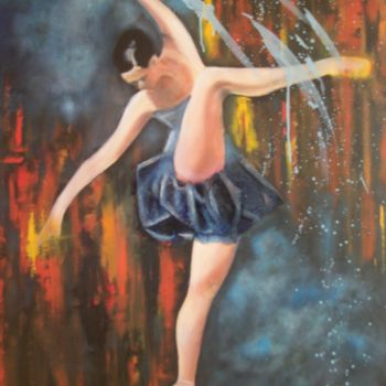 Peinture intitulée "Danseuse" par Denise-Jane Hosotte, Œuvre d'art originale, Huile