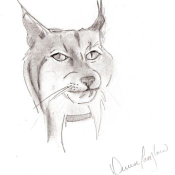 "Lynx" başlıklı Tablo Denise Langlais tarafından, Orijinal sanat