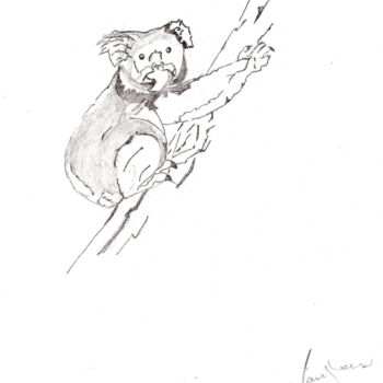 Painting titled "Koala" by Denise Langlais, Original Artwork