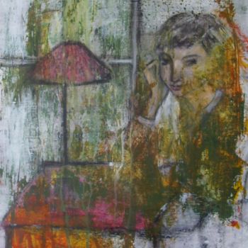 Картина под названием "Reflet" - Denise Louin-Lecoeur, Подлинное произведение искусства, Акрил