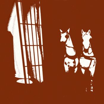Fotografía titulada "Les chevaux" por Denise Arsac Coustoulin, Obra de arte original, Fotografía manipulada
