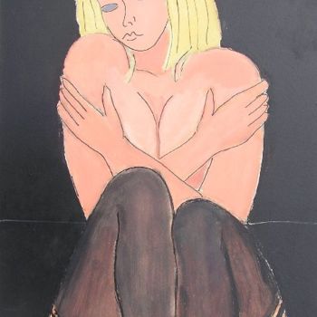 Peinture intitulée "NU # 18" par Denise Jouve, Œuvre d'art originale, Huile