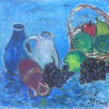 Painting titled "LES 3 PICHETS" by Denise Jouve, Original Artwork, Acrylic