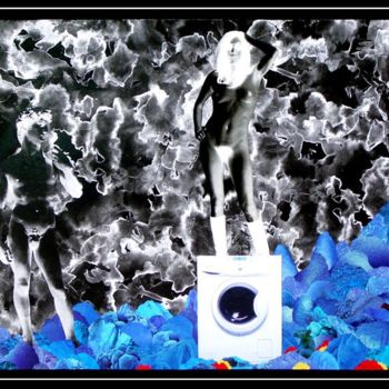 "Paysage mental bleu" başlıklı Dijital Sanat Narcolina tarafından, Orijinal sanat