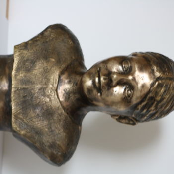 Scultura intitolato "Léonie bronze" da Denis Thebaudeau, Opera d'arte originale, Metalli