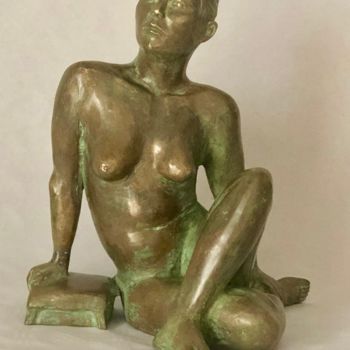 Sculpture titled "Zoé" by Denis Thebaudeau, Original Artwork, Bronze