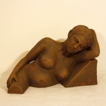 雕塑 标题为“Marie Lou enceinte” 由Denis Thebaudeau, 原创艺术品