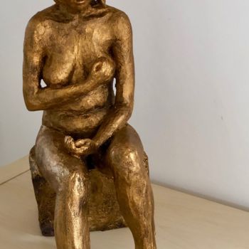 Rzeźba zatytułowany „Hélène” autorstwa Denis Thebaudeau, Oryginalna praca, Terakota