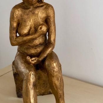 Sculpture titled "Hélène" by Denis Thebaudeau, Original Artwork, Terra cotta