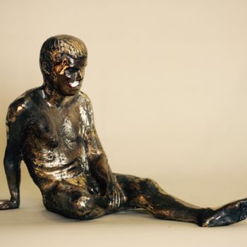 Sculpture titled "Yann" by Denis Thebaudeau, Original Artwork, Metals