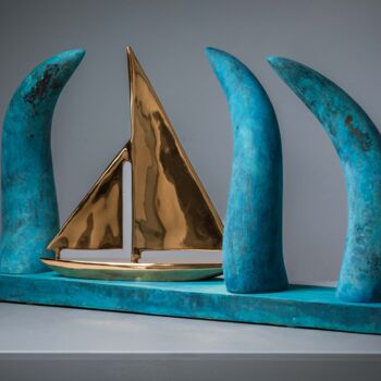 Sculpture intitulée "Bronze “Someone, th…" par Dennis Josef Meseg, Œuvre d'art originale, Bronze