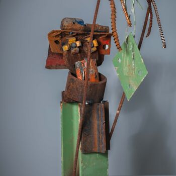 Sculpture titled "Obsession 1" by Dennis Josef Meseg, Original Artwork, Stainless Steel