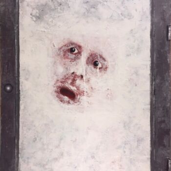 Schilderij getiteld "Frozen window" door Dennis Van Den Bossche (D.Boss), Origineel Kunstwerk, Acryl Gemonteerd op Andere st…