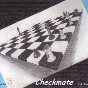 Drawing titled "Checkmate" by Dennis Rose, Original Artwork