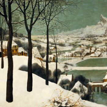 Peinture intitulée "Winter | Bruegel |…" par Dent-De-Lion Du Midi, Œuvre d'art originale, Peinture numérique