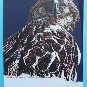 Painting titled "Aigle des Philippin…" by Deorts, Original Artwork