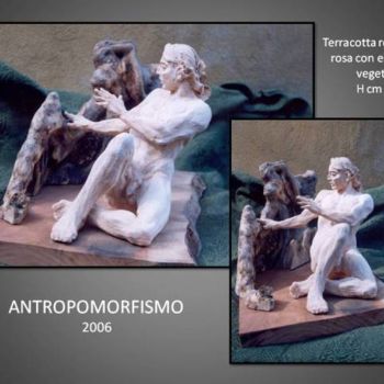 Scultura intitolato "antropomorfismo" da Antonio De Paoli, Opera d'arte originale, Terracotta