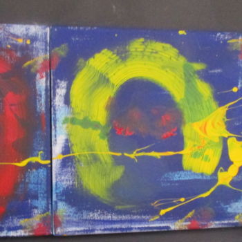 Peinture intitulée "TRIPTYQUE AUX 3 VIS…" par Deph, Œuvre d'art originale, Acrylique