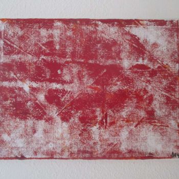 Peinture intitulée "76-rouge-en-serie-4…" par Deph, Œuvre d'art originale, Acrylique