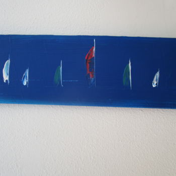 Malerei mit dem Titel "2-20x60cm. boat abs…" von Deph, Original-Kunstwerk, Acryl