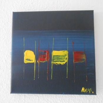 Peinture intitulée "tableau abstrait ma…" par Deph, Œuvre d'art originale, Acrylique