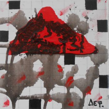 Pintura titulada "ile rouge" por Deph, Obra de arte original, Acrílico