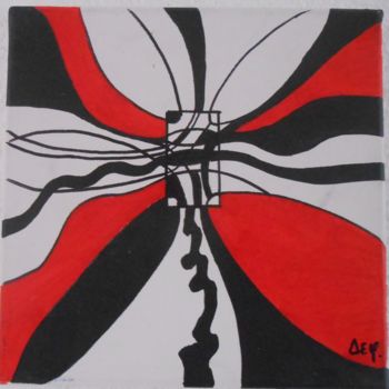 Painting titled "tableau abstrait 20…" by Deph, Original Artwork, Acrylic