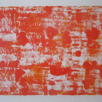 Peinture intitulée "66-orange-sanguine-…" par Deph, Œuvre d'art originale, Acrylique