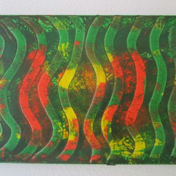 Schilderij getiteld "72-chemin-de-traver…" door Deph, Origineel Kunstwerk, Acryl