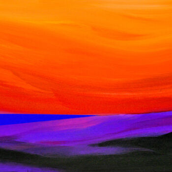Arts numériques intitulée "Sunset in the South…" par Derek Harris, Œuvre d'art originale, Impression numérique