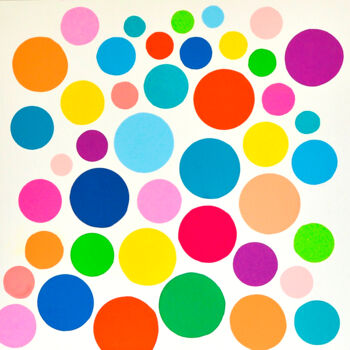 Digital Arts titled "Polka Dots and Moon…" by Derek Harris, Original Artwork, Digital Print