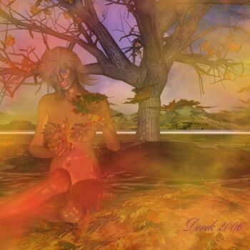Digital Arts titled "Autumn Leaves" by Derek, Original Artwork