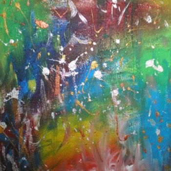 Painting titled "Fireworks / Feuerwe…" by Abdoul-Ganiou Dermani, Original Artwork