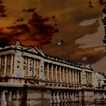Digital Arts titled "Paris, la Place de…" by René Desenne, Original Artwork, Other