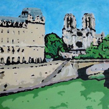 Painting titled "Acrylique sur toile…" by René Desenne, Original Artwork, Acrylic