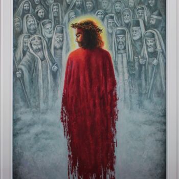 Pintura titulada ""Ecce Homo". Jesus…" por Katerina Kariukova, Obra de arte original, Oleo