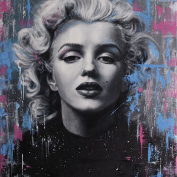 Painting titled "Marilyn Monroe | No…" by Katerina Kariukova, Original Artwork, Oil