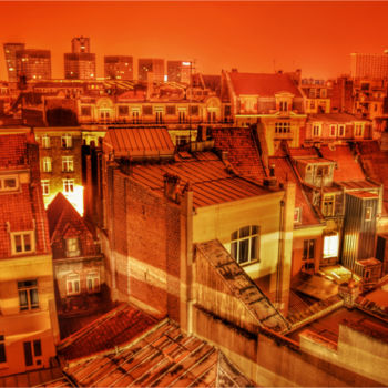 Fotografía titulada "Rooftops" por Federico Desmoulin - Moko, Obra de arte original