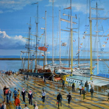 Peinture intitulée "Brest 2008 Sans cad…" par Desnoyers, Œuvre d'art originale, Acrylique