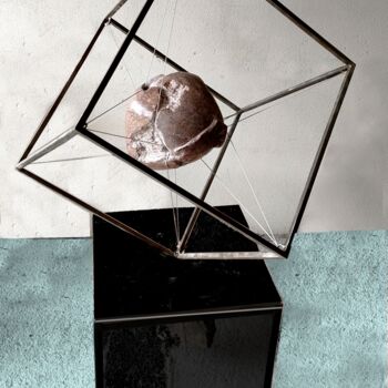 Skulptur mit dem Titel "2021 . C12" von Alain Despres, Original-Kunstwerk, Stein