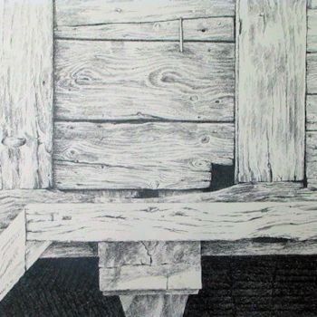 Drawing titled "Bas de chalet" by Pierre Fabry, Original Artwork, Other