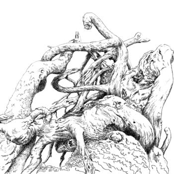 Desenho intitulada "Tromperies" por Pierre Fabry, Obras de arte originais, Tinta